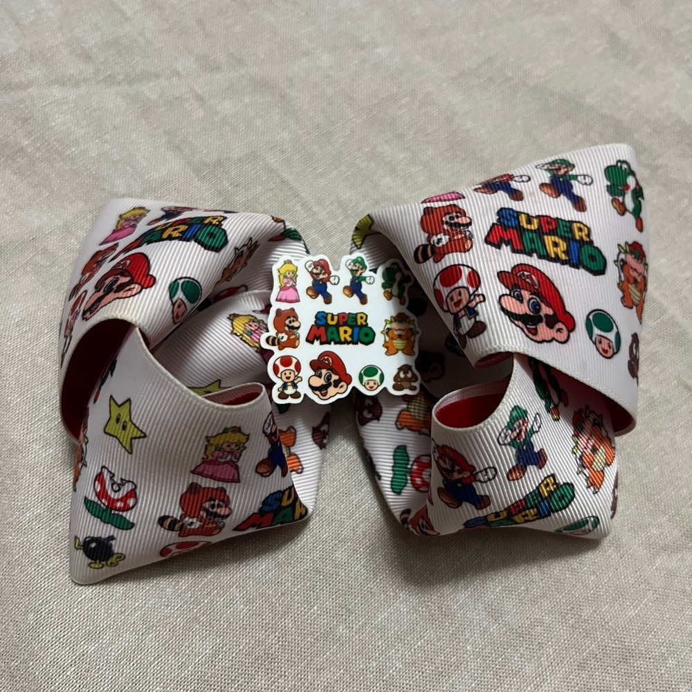 Super Mario Kids Hair Bow - Multicolor